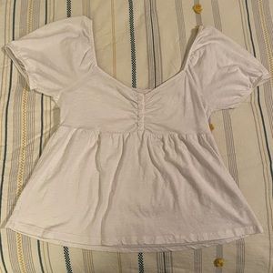Babydoll v-neck top